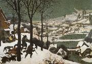 Hunters in the snow